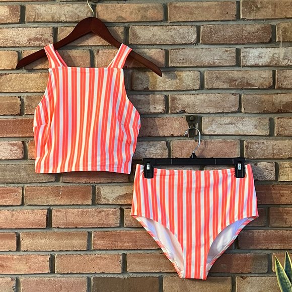 Old Navy Other - Old Navy Striped Two Piece Swimsuit in Size Medium
